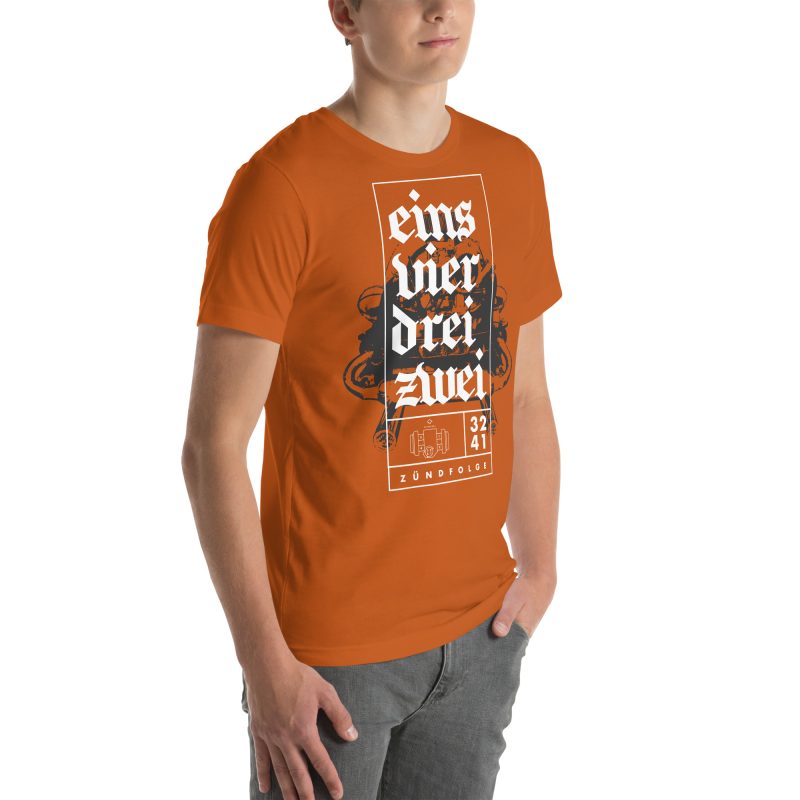 1-4-3-2 Zündfolge Unisex t-shirt - Image 84