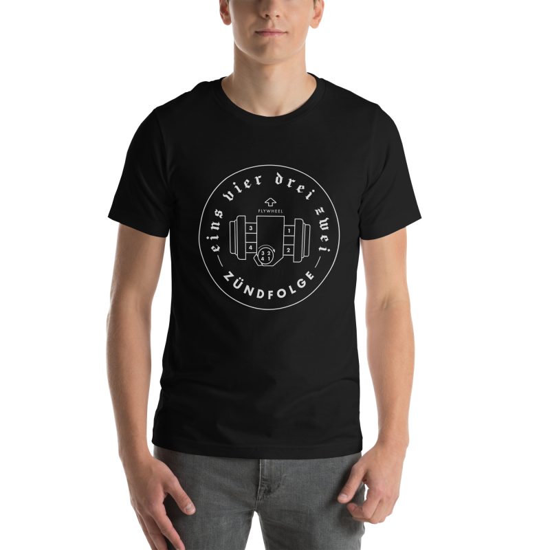 1-4-3-2 Zündfolge Badge Unisex t-shirt - Image 18