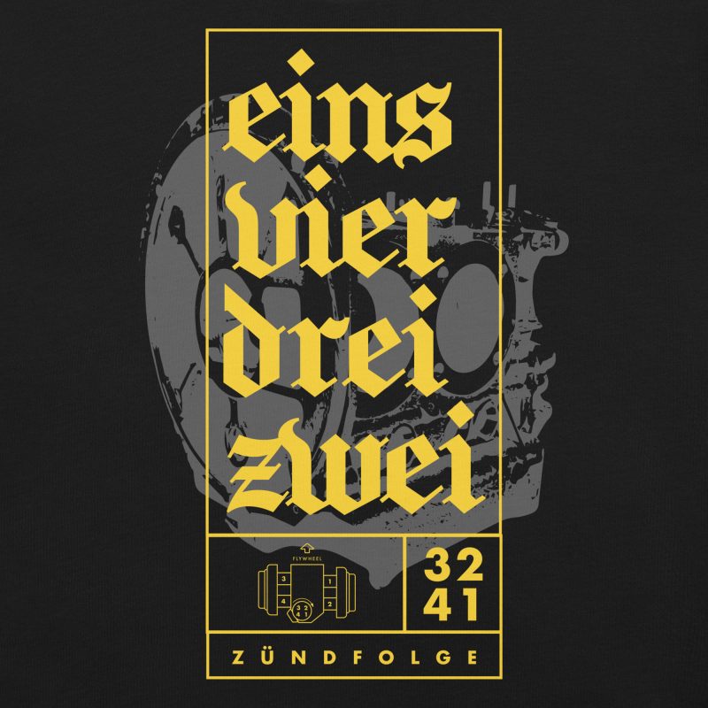 1-4-3-2 Zündfolge Unisex t-shirt - Image 4