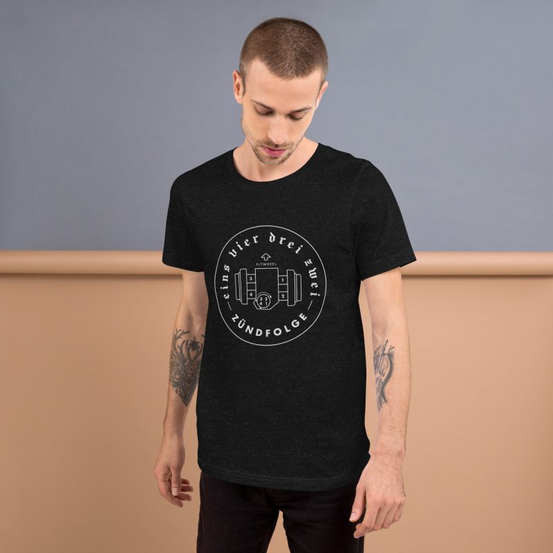 1-4-3-2 Zündfolge Badge Unisex t-shirt - Image 11