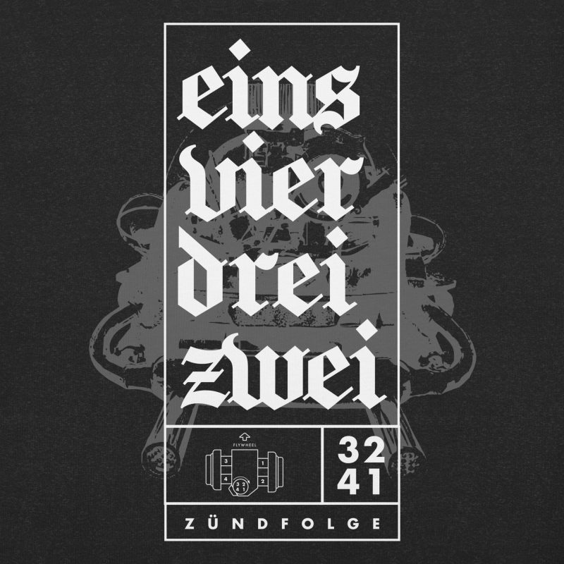 1-4-3-2 Zündfolge Unisex t-shirt - Image 2