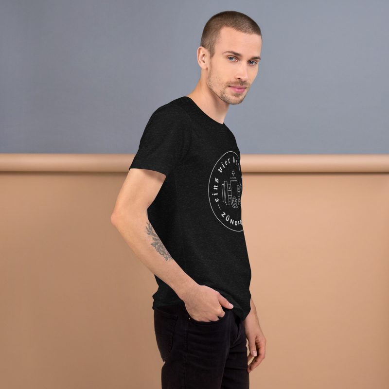 1-4-3-2 Zündfolge Badge Unisex t-shirt - Image 3