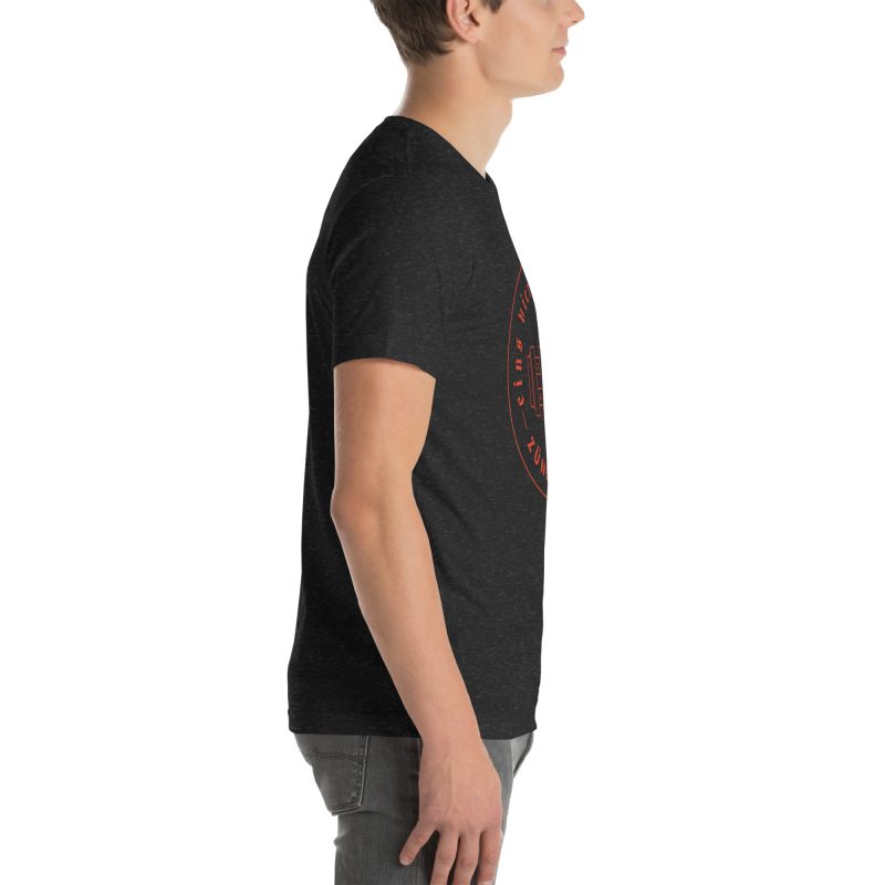 1-4-3-2 Zündfolge Badge Orange Unisex t-shirt - Image 11