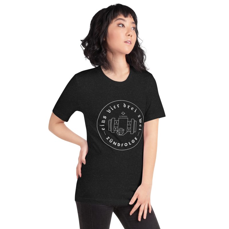 1-4-3-2 Zündfolge Badge Unisex t-shirt - Image 9