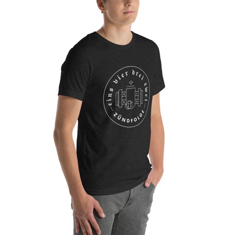 1-4-3-2 Zündfolge Badge Unisex t-shirt - Image 17