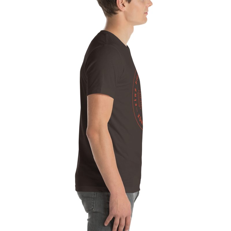 1-4-3-2 Zündfolge Badge Orange Unisex t-shirt - Image 29