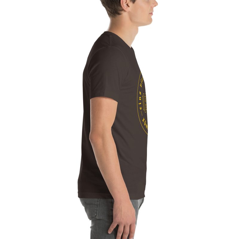 1-4-3-2 Zündfolge Badge Yellow Unisex t-shirt - Image 30