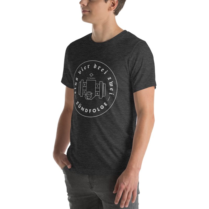 1-4-3-2 Zündfolge Badge Unisex t-shirt - Image 45