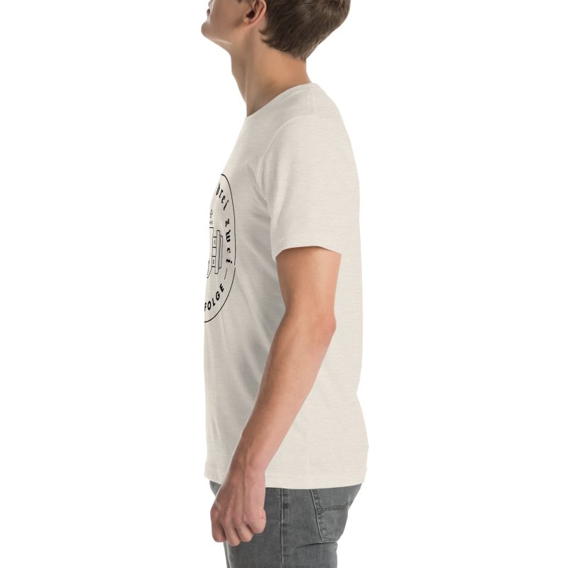 1-4-3-2 Zündfolge Badge Black Unisex t-shirt - Image 96