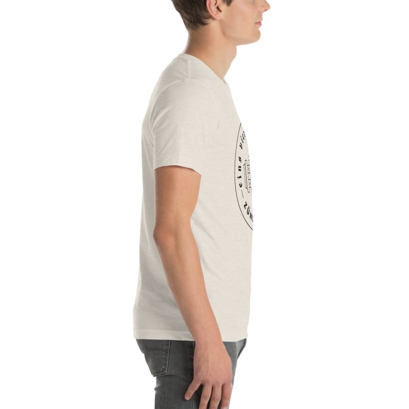 1-4-3-2 Zündfolge Badge Black Unisex t-shirt - Image 98