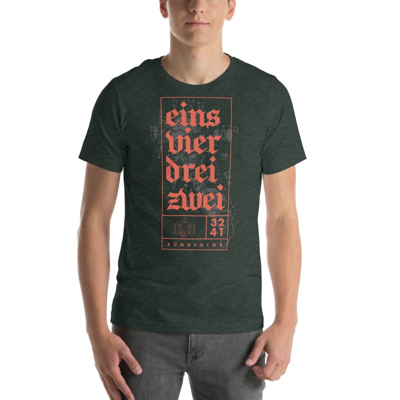 1-4-3-2 Zündfolge Unisex t-shirt - Image 42