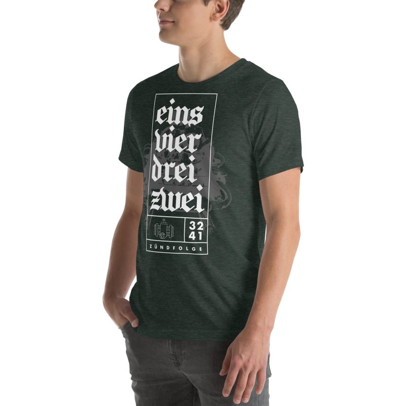 1-4-3-2 Zündfolge Unisex t-shirt - Image 40