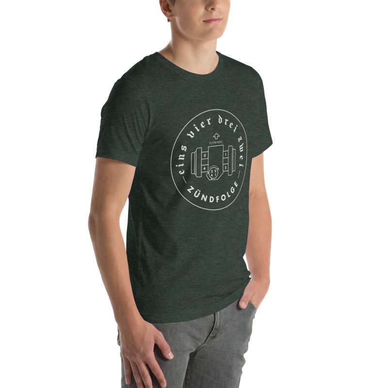 1-4-3-2 Zündfolge Badge Unisex t-shirt - Image 41