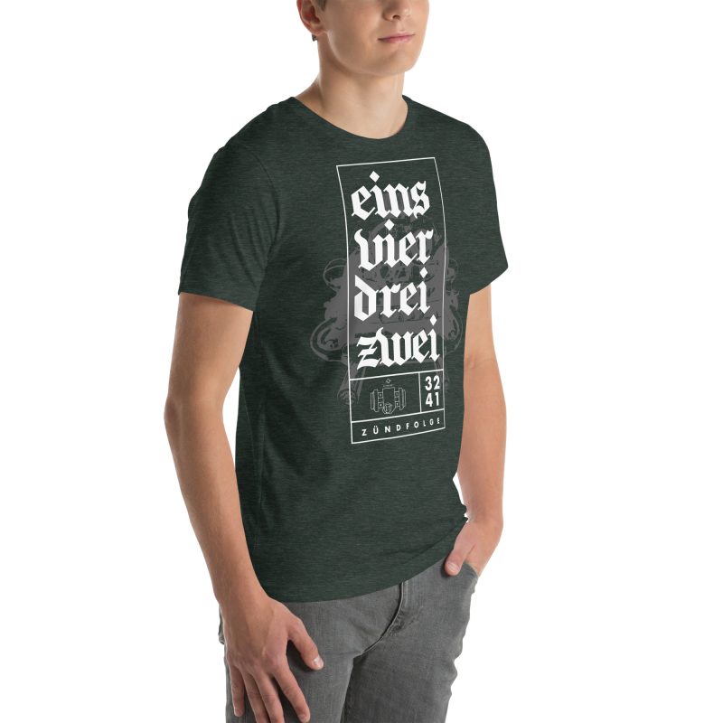 1-4-3-2 Zündfolge Unisex t-shirt - Image 42