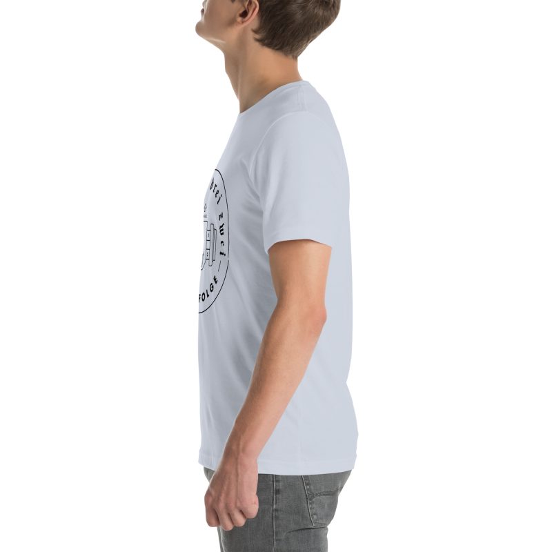 1-4-3-2 Zündfolge Badge Black Unisex t-shirt - Image 84