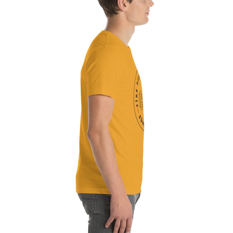1-4-3-2 Zündfolge Badge Black Unisex t-shirt - Image 62