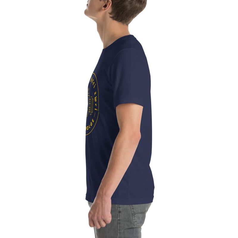 1-4-3-2 Zündfolge Badge Yellow Unisex t-shirt - Image 22