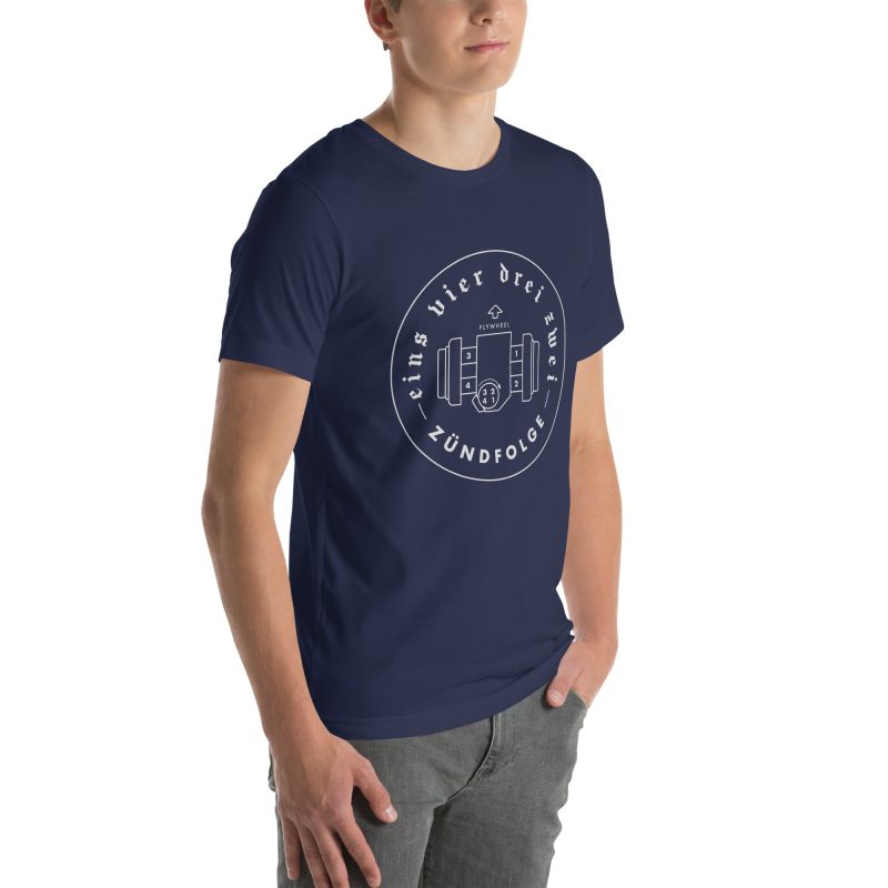 1-4-3-2 Zündfolge Badge Unisex t-shirt - Image 29