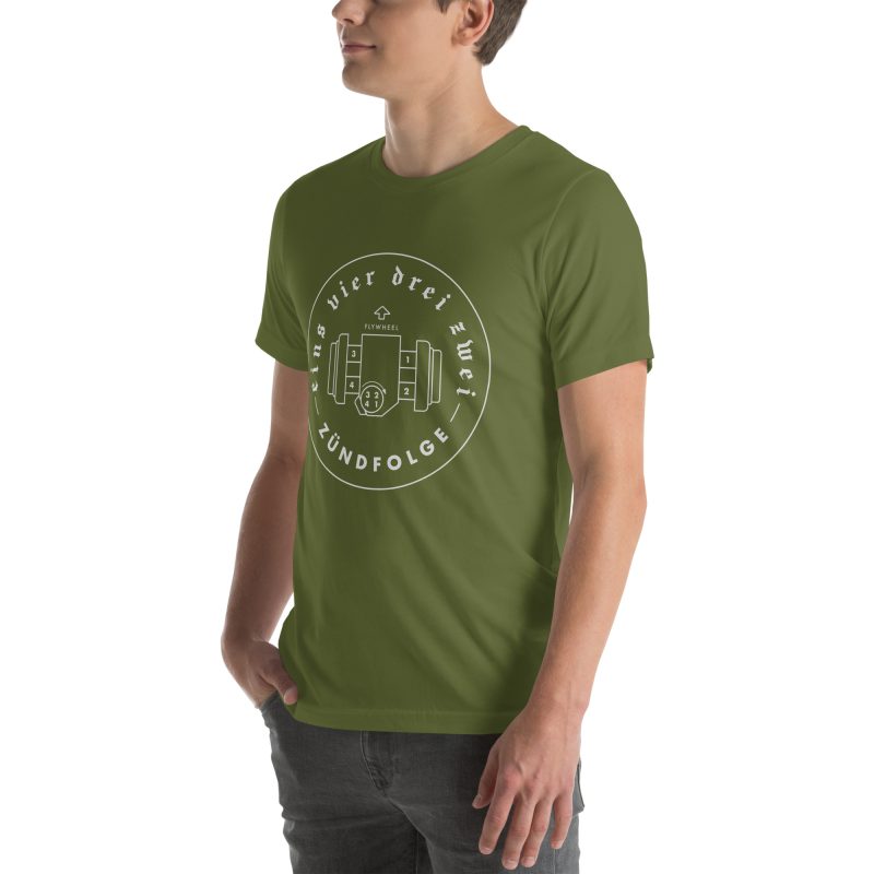 1-4-3-2 Zündfolge Badge Unisex t-shirt - Image 63