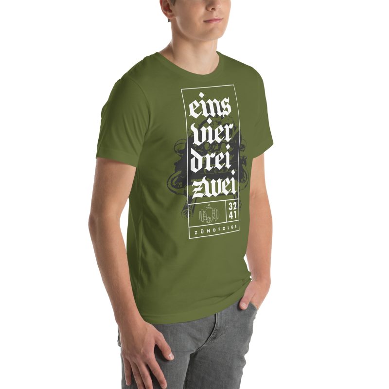 1-4-3-2 Zündfolge Unisex t-shirt - Image 78