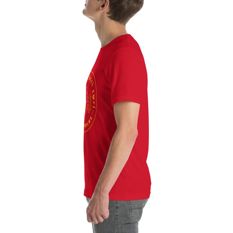 1-4-3-2 Zündfolge Badge Yellow Unisex t-shirt - Image 40