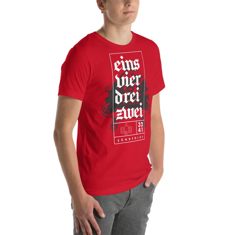 1-4-3-2 Zündfolge Unisex t-shirt - Image 48