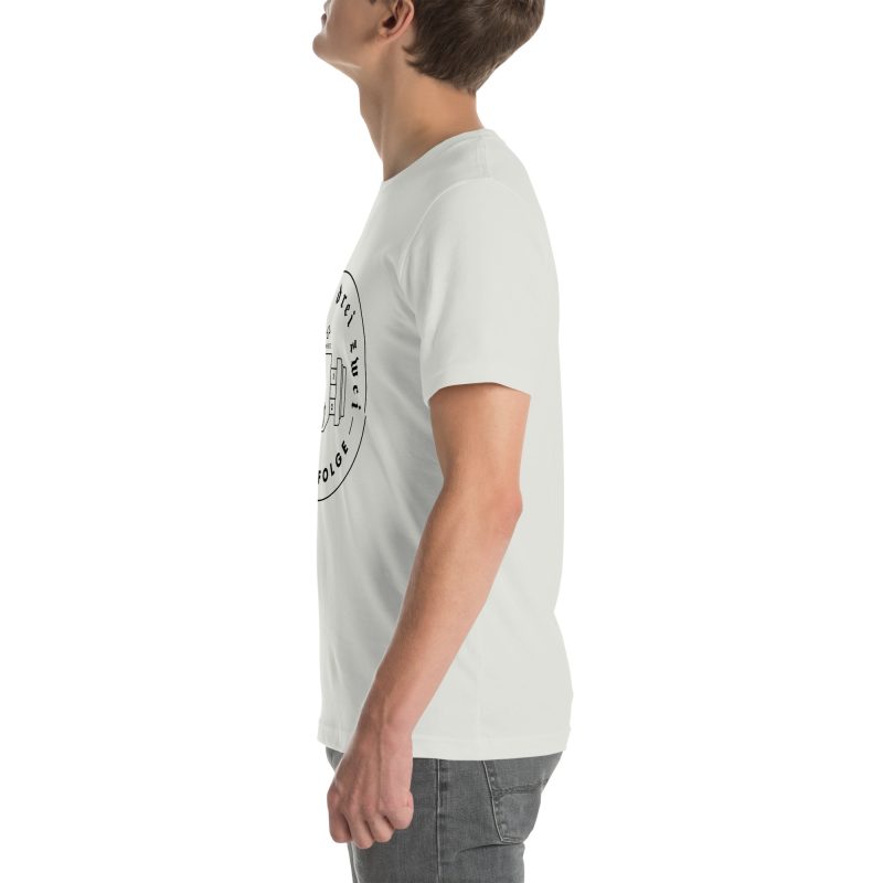 1-4-3-2 Zündfolge Badge Black Unisex t-shirt - Image 102