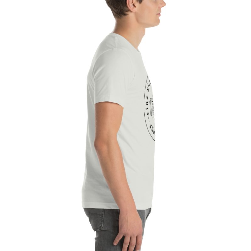1-4-3-2 Zündfolge Badge Black Unisex t-shirt - Image 104