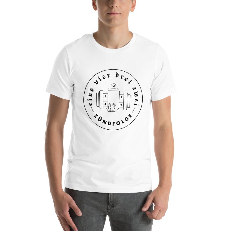 1-4-3-2 Zündfolge Badge Black Unisex t-shirt