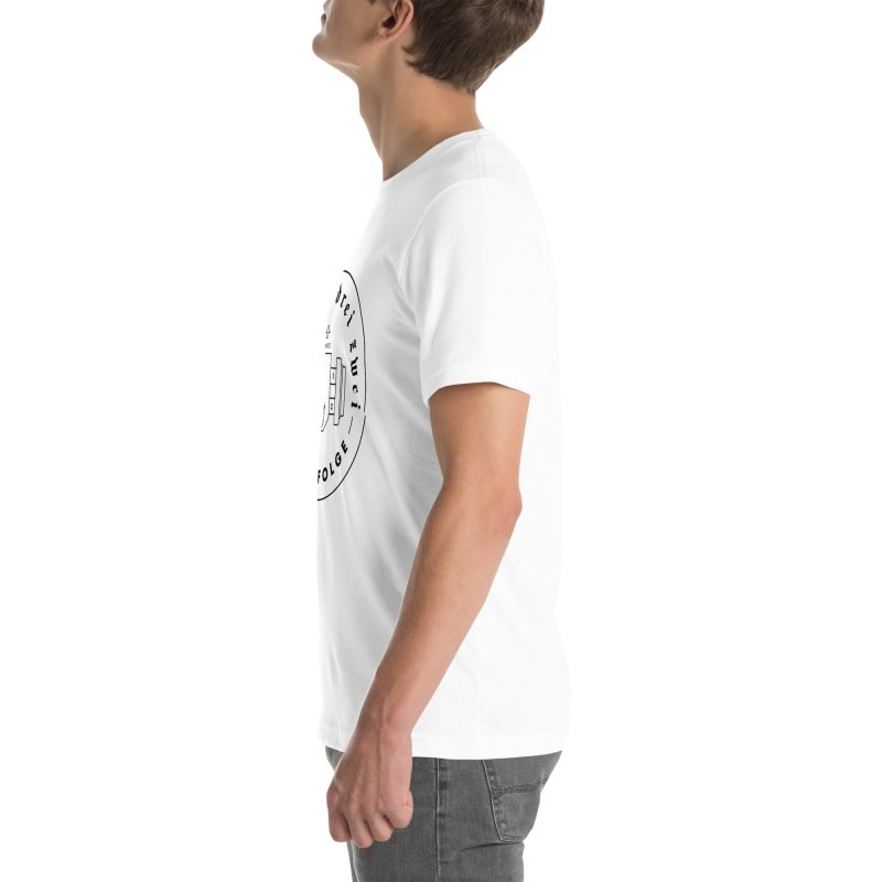 1-4-3-2 Zündfolge Badge Black Unisex t-shirt - Image 113