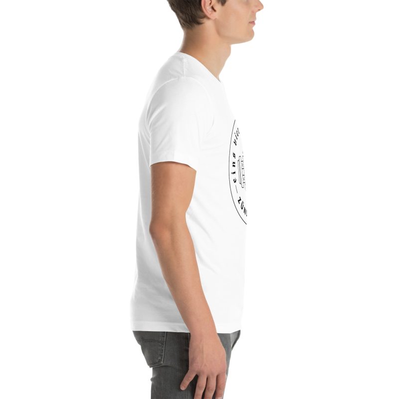 1-4-3-2 Zündfolge Badge Black Unisex t-shirt - Image 115