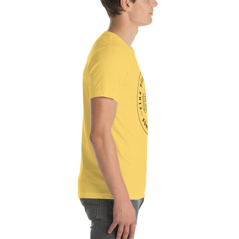 1-4-3-2 Zündfolge Badge Black Unisex t-shirt - Image 92